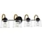 Quoizel Seabreeze Bath 4 Lights Matte Black SEB8631MBK - alternate 5